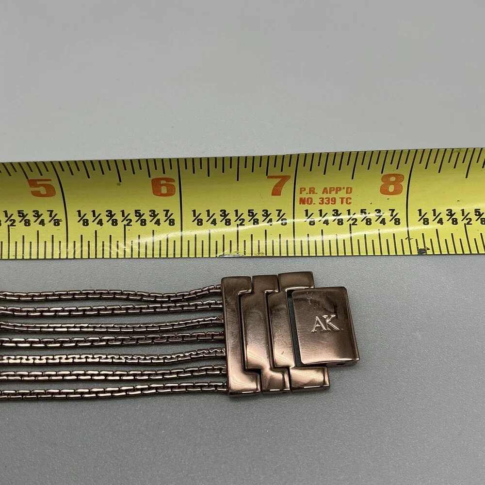 Anne Klein 753H/2 Womens Watch 29mm Rose Gold Diamond New Battery 7.25